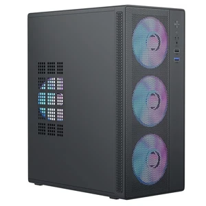 Micro ATX Gehäuse, MATX Gehäuse Mini PC ITX Desktop Computer Case Support ATX PSU/2... - Bild 1 von 7