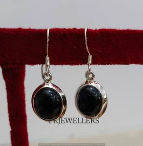 Orecchini pendenti a goccia fatti a mano in argento sterling 925 con pietra... - Foto 1 di 4