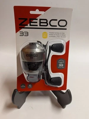 Nuevo Zebco 33 Todo Propósito Preenrollado 10 lb Line Quikset Bite Alert 33N Foto 1 de 4
