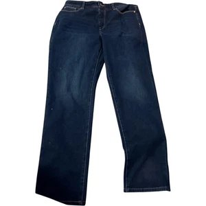 Pantalones de mezclilla clásicos azules Soft Surroundings de pierna recta para mujer talla L - Imagen 1 de 2