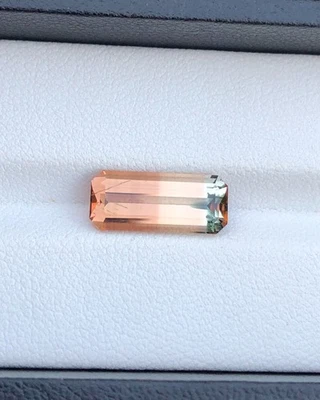 天然双色碧玺:3.9 克拉翡翠切割 — 第 1/4 张图片