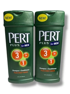 2 x Pert Plus For Men 3in1 Shampoo Conditioner Body Wash 12oz - Picture 1 of 3