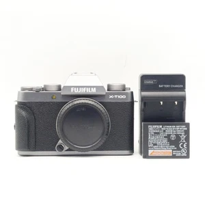 MINT Fujifilm X-T100 24.2 MP Digital Camera - Charcoal Silver (Body Only) #323 - Picture 1 of 7