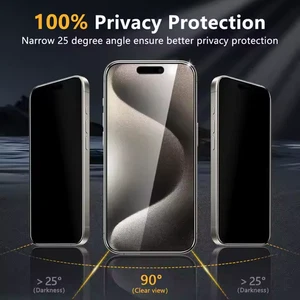 Screen Protector for iPhone 6 17 Pro Max Tempered Glass Anti-SpyScreen Protector - Picture 1 of 6