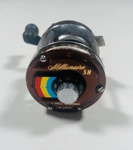 Mulinello Baitcasting Daiwa Millionaire 5H Vintage Giappone Alta Velocità 2 Cuscinetti a Sfera - Foto 1 di 8