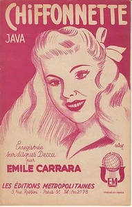 PARTITION EMILE CARRARA *CHIFFONNETTE* (JAVA) - Imagen 1 de 1