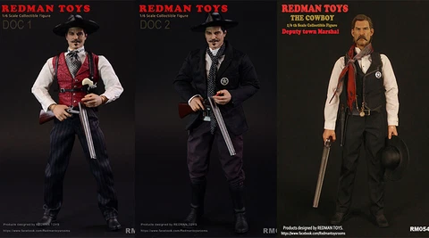 REDMAM TOYS 1/6 Tombstone Doc Holliday Wyatt Earp 12" model  Action Figure Cover