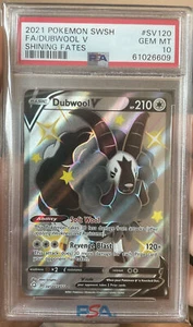 2021 Shining Fates #SV120 Full Art Dubwool V PSA 10 - Picture 1 of 2