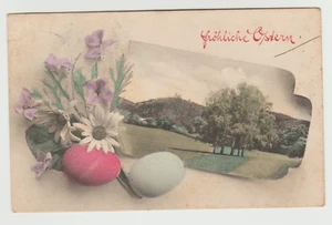 AUSTRIA 1908- TARJETA DE FELICITACIÓN DE PASCUA, USADA  - Imagen 1 de 2