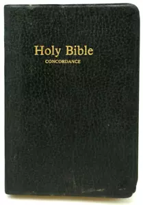 Vintage Holy Bible Concordance Red Letter Edition King James Version Collins - Foto 1 di 5