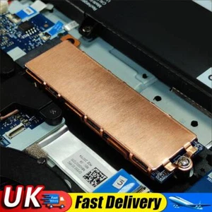 Copper M.2 SSD Heat Sink Cooler with Thermal Silicone Pad for Laptop (2 Sides) U - Bild 1 von 8