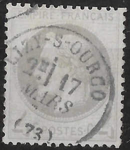 FRANCE - NAPOLEON N° 27 B OBLITERE CACHET A DATE LIZY SUR OURCQ - Imagen 1 de 2
