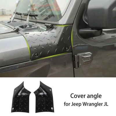 2*Exterior Side Body Armor Cowl Cover Corner Trim For Jeep Wrangler JL JLU 2018+ Foto 1 de 4