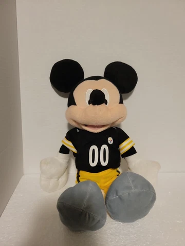 Pittsburgh Steelers Mickey Mouse Plush 16" Disney NFL Stuffed Animal Cover