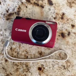 Canon PowerShot A3300 IS 16.0MP Compact Digital Camera Dark Pink. Working. SEE. - Picture 1 of 4