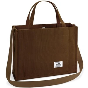 Corduroy Tote Bag for Women - Satchel Bag Large Tote Bag Aesthetic Crossbody Bag - Picture 1 of 6