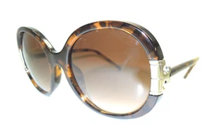 TORY BURCH TY9061U 151913 TORTOISE / GOLD SUNGLASSES 140 57-20 BROWN LENS - Picture 1 of 3