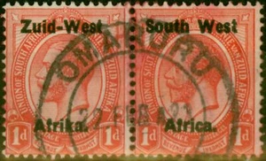 S.W.A 1923 1d Rose-Red SG2 Fine Used (2) - Picture 1 of 1