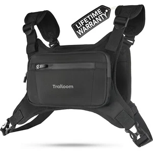 Running Chest Pack, Reflective Vest, Water Repellent, Phone Holder, Workout Bag - Picture 1 of 58