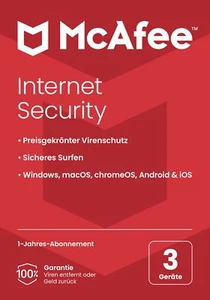 McAfee Internet Security 3-Geräte / 1-Jahr #BOX - Bild 1 von 5