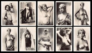 ETHNIC NUDE - Maghreb - Arab beauties - Series of 10 small photographs, 10 cm. X - Picture 1 of 2