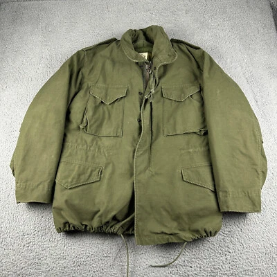 Vtg US Military Jacket Men Medium OG-107 Coat Liner Cold Weather Field 80s - Image 1 of 4