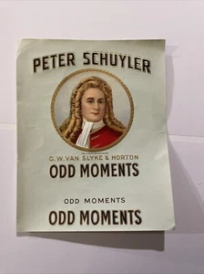 Vintage Peter Schuyler Odd Moments Cigar Box Label - Bild 1 von 1
