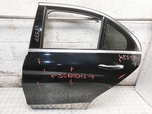 MERCEDES C CLASS W205 SALOON COMPLETE DOOR REAR LEFT PASSENGER SIDE BLACK 2016 - Picture 1 of 24