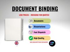 DOCUMENT BINDING & PRINT SERVICE | High Quality Metal Wire Bind | Fast Dispatch