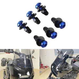 6Pcs Blue T25 Front Fairing Windshield Windscreen Bolts Screw For Harley MEM7451 - Bild 1 von 10