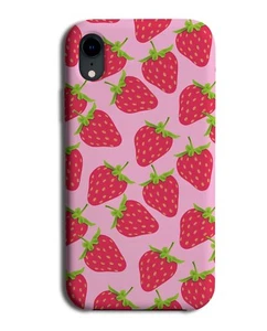 Strawberry Pattern Phone Case Cover Strawberries Pink Berries Field Fruit C282 - Picture 1 of 2