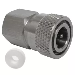 Paintball PCP 1/8 BSPP Thread Stainless Steel Female Coupler HPA CO2 Air Tank... - Picture 1 of 6