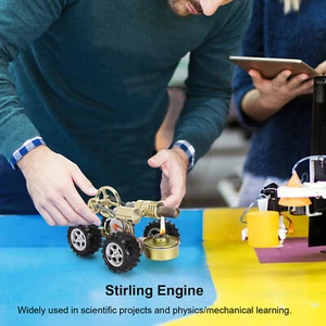 Stirling Car Engine Model Miniature External Combustion Power Science Kit - Picture 1 of 22