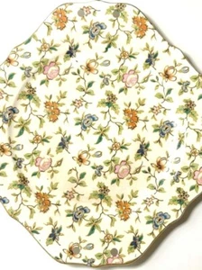 De Colección Japón Porcelana Cerámica Vidrio Agujeros Colgante Floral Cuadrado Coleccionista Plato - Imagen 1 de 5