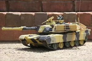 RC Tank Heng Long USA M1A2 Abrams 1/24 Scale Airsoft & Infrared Battle Tank RTR - Picture 1 of 10