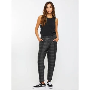 SOL ANGELES PLAID PLEAT JOGGER Size M Gray - Picture 1 of 11