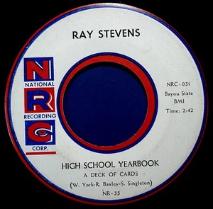 RAY STEVENS -HIGH SCHOOL YEARBOOK / TRULY TRUE (NRC-031) 1959 - Picture 1 of 4