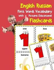 English Russian First Words Vocabulary with Pictures Educational Flashcards: Fun