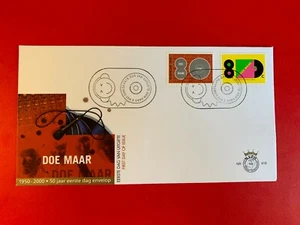 NETHERLANDS 2000 FDC 419 DOE MAAR POP GROUP ALBUM COVER - Picture 1 of 1
