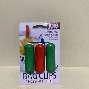 Joie Plastic Bag Clips,  Set Of 3 - Seal The Deal With Freshness - Picture 1 of 4