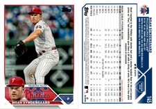 2023 Topps Baseball Card #145 NOAH SYNDERGAARD PHILADELPHIA PHILLIES