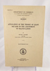 Application Of Theory Of Least Squares To Adjustment Of Triangulation 1952 No 28 - Imagen 1 de 8
