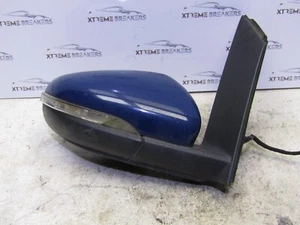 VOLKSWAGEN TOURAN 2010-2015 DOOR WING MIRROR ELECTRIC (DRIVER SIDE) IN BLUE - Picture 1 of 6