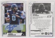 2020 Upper Deck CFL Auto James Franklin #64 Auto