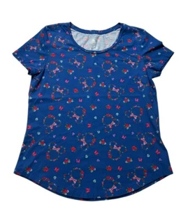 Disney Parks Epcot United Kingdom Pavilion Minnie Roses T-shirt Women’s Medium M - Picture 1 of 3
