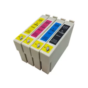 4 COMPATIBLE  INK CARTRIDGES-REPLACE EPSON T0711/TO714  - Picture 1 of 1
