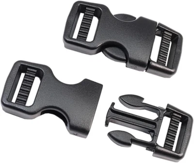 Plastic Buckles Double Side Release Buckles Clips Plastic Click Fastener Clip Fa - image 1 of 4