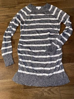 Blusa suéter liz lang maternidade pequena manga longa listrada preta branca - Imagem 1 de 3