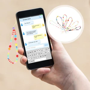 6 Pcs Handy Kette Anhänger Seil Handgelenk Seile Telefon Dekorationen - Zdjęcie 1 z 12