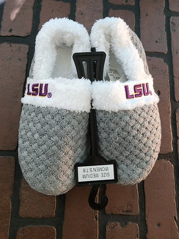 LSU Tigers Women's Forever Collectible SLIDE SLIPPER SZ M NEW Cover